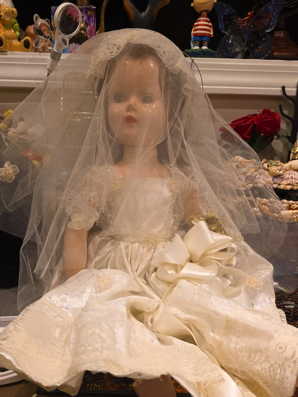 Classic Ivory Bride Doll in Lace Gown